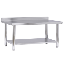 [108.1334130006] Bancada Inox 2 Níveis 1800X600X850Mm C/ Aba 100Mm           
