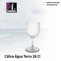 [107.673.004.0022] Calice Agua Terra 26Cl Policarbonato 77X154Mm Esp 2Mm       