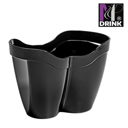 [107.673.015.001] Balde Gelo Duplo Preto Policarbonato 32,5X21,8X23Cm         