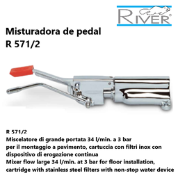 [AG1.R571/2] Misturadora De Pedal C/Dispositivo Continuo R 571/2 River   