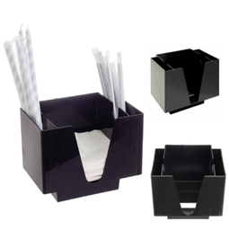 [107.0730950002] Organizer Balcão Abs Preto 19,4X14,2X13,6Cm                 