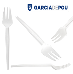 [107.260.47] Garfo C/Faca 13 Cm Branco Cpla 100 Unidades                 