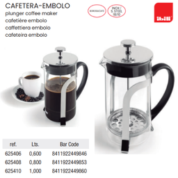 [107.676.625406] Cafeteira De  Embolo 600 Ml  Ibili                          