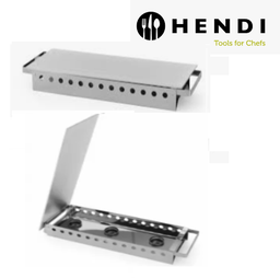 [107.650.463109] Aquecedor De Pratos Inox  450X180X65Mm P/3 Velas Hendi      