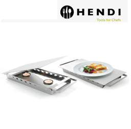 [107.650.463000] Aquecedor De Pratos Inox  330X180X65Mm P/2 Velas Hendi      
