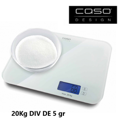 [109.5CASOD3294] Balança De Cozinha  Lx 20  Pesa 20Kg Div De 5Gr Caso        
