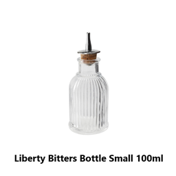 [107.53403927] Garrafa Vidro Liberty Bitters 100Ml 12.8Cmx5.7Cm Beaumont   