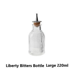 [107.53403928] Garrafa Vidro Liberty Bitters 220Ml 15.7Cmx6.5Cm Beaumont   