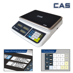[100.1880] Balança Cas Mod. Prii-30 Cb 15/30Kg Divisoes 5/10G S/Coluna 