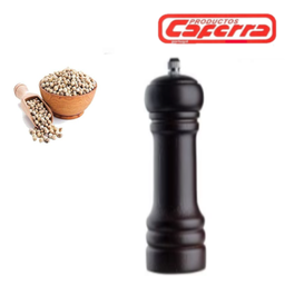 [866.2-017] Moinho De Pimenta Madeira Castanha 25Cm Engrenagem Aço      