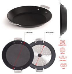 [107.640.14515] Frigideira Indução Para Paelha Ø32Cm 4657/25 Valira         