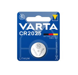 [107.640.CR2025] Micro Pilha Botão Varta Lítio Cr2025 3V (Blíster 1 Unid.)   