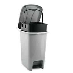 [107.128810570] Balde Lixo C/Pedal C/Balde Interior 31X44,5X55,5Cm 35Lts    