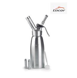 [107.688.68300] Sifão Inox 0.5 L Epicure Espumas +5/+70ºc  Lacor            