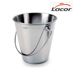 [107.688.61112] Balde Inox C/Asa 12/8X12Cm Lacor                            