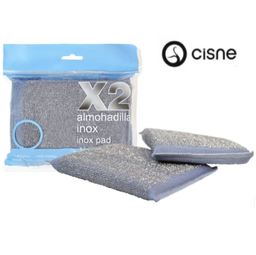 [107.246.460654] Almofada Inox 10X12,5Cm Pack De 2  Mopatex Cisne            