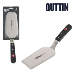 [880.QT-736960V] Espatula Curva Inox P/Chapa De Grelhar Sybarite 16Cm Quttin 