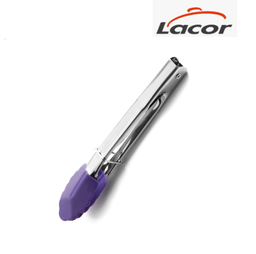 [107.688.64439] Pinça Inox Ponta Roxo Silicone  18Cm Lacor                  
