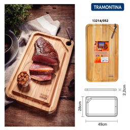 [107.13214/052] Tabua Para Churrasco Teca 490X280X22Mm Tramontina           
