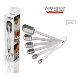 [107.790.13906] Conjunto De 6 Colheres Medidoras Inox 13906 Weis            