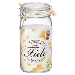 [107.8004360008005] Frasco Fido Vidro Com Mola Transparente 1,5Lt Bormioli      