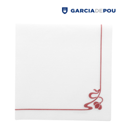 [963.103.43] Guardanapos Rosa 40X40Cm Branco Airlaid 50 Unid.            