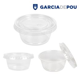 [107.215.07] 50 Taças 60 Ml+50 Tampas Transparente. Ø 6,2X3,2Cm Pp       