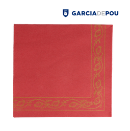 [963.121.47] Guardanapo Ecolabel Pérsico Bordeaux 40X40Cm 50 Unid        