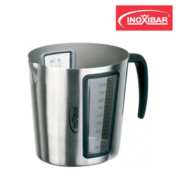 [107.789.55108] Jarro Medidor C/Visor Lateral 1Lt  12/17X13Cm Inoxibar      