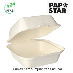 [107.439.89849] Caixa Hambúrguer Cana Açúcar 14X15X8Cm  25 Unid. Papstar    