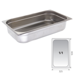 [108.04343811001] Conteiner Gn 1/1   100Mm  12,6Lts Aço 304                   