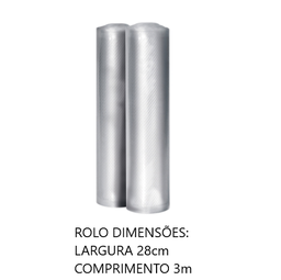 [107.640.07587] Pack De 2 Rolos Maq. Vacuo Grofados 28Cm X 3Mts             