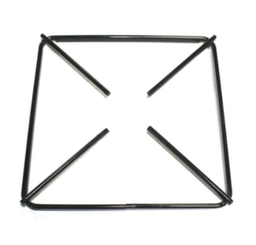 [Q01.08GR021A] Grelha Redução Quadrada P/Fogão 21X21Cm Esmaltada Preto     