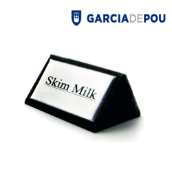 [107.161.17] Identificador Skim Milk  7,5X4,5Cm Preto Madeira            