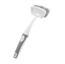 [107.680.120131539] Escova Para Louça Com Cabo Branco E Cinza 26Cm              