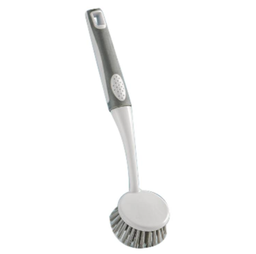 [107.680.120131534] Escova Para Louça Com Cabo Branco E Cinza 27Cm              