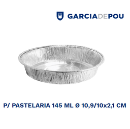 [107.340.18] Forma P/Pastelaria 145Ml Ø 10,5/10X2,1Cm Aluminio 100 Unid. 