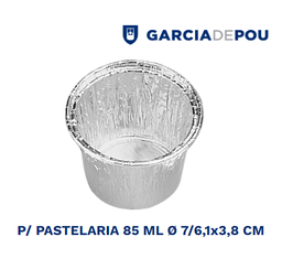 [107.340.16] Forma P/Pastelaria 85Ml Ø  7/6,1X3,8Cm Aluminio 100 Unid.   