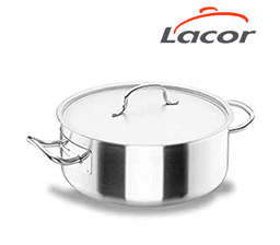 [107.688.50036] Caçarola C/Tampa 36X14Cm 14,2Lts Chef Classic Inox Lacor    