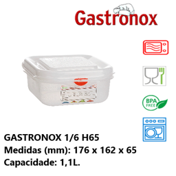 [107.787.12370] Caixa Gastronorm 1/6 1,1Lt 12370 176X162X65Mm Denox         