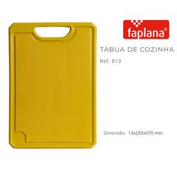 [107.513.24009] Tabua Cozinha 255X370X13Mm Amarela Ref.813 Faplana          