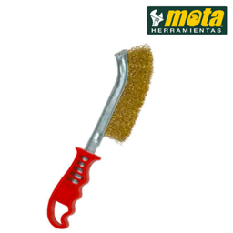 [107.640.39680] Escova Cabo Plastico Vermelho Aço Bronze 245Mm F116A Mota   