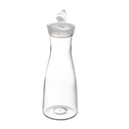 [107.0730959627] Garrafa C/ Tampa Policarbonato 1L Ø10X26Cm                  