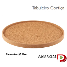 [107.625.55800035] Tabuleiro De Cortiça Redondo Diâmetro  30Cm                 