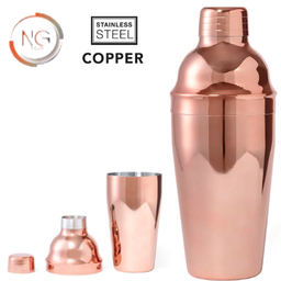 [107.873.M1457] Shaker Inox Exterior Cobre 8X21Cm  500Ml                    