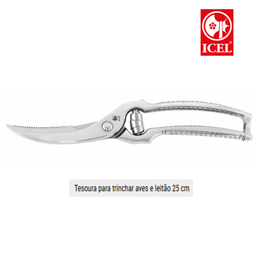 [107.951.T01L.25] Tesoura Em Inox Para Trinchar Aves E Leitão 25 Cm Icel      