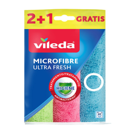 [107.640.77606] Pano De Microfibras Ultrafresh 2+1 167602 Vileda            