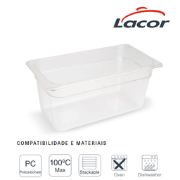 [107.688.66315P] Conteiner Policarbonato Gn 1/3 176X325X150Mm 5,9Lt Lacor    