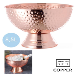 [107.873.M20128] Champanheira Inox Revestida Em Cobre 8,50 Lt 35X22Cm        
