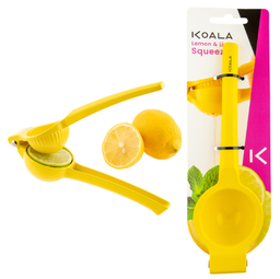 [107.690.5427891] Espremedor De Limão E Lima Inox Pintado Amarelo 20X6X5Cm    
